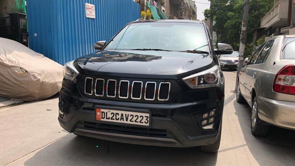 ಜೀಪ್ ಕಂಪಾಸ್ ಗ್ರೀಲ್ ಹೊಂದಿರೋ ಹ್ಯುಂಡೈ ಕ್ರೇಟಾ ಮಾಡಿಫೈ ಕಾರು