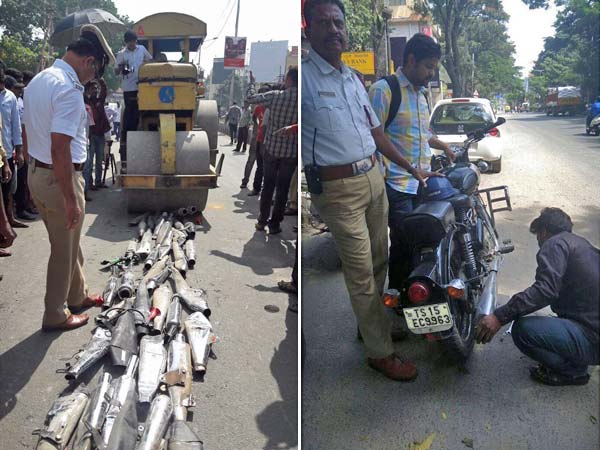 ಬೆಂಗಳೂರು ಟ್ರಾಫಿಕ್ ಪೊಲೀಸರ ಭರ್ಜರಿ ಕಾರ್ಯಚರಣೆ- ಬೆಚ್ಚಿದ ಆರ್ಇ ಮಾಡಿಫೈ ಪ್ರಿಯರು..!