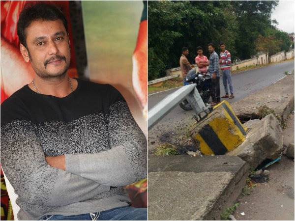ನಟ ದರ್ಶನ್ ಕಾರು ಅಪಘಾತ- ಪೊಲೀಸರಿಂದ ಸುಮೊಟೊ ಕೇಸ್..!