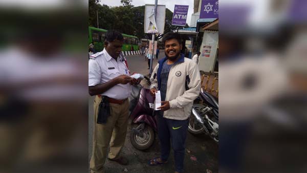 ಫುಟ್ಪಾತ್ ಮೇಲೆ ಗಾಡಿ ಚಲಾಯಿಸುವಾಗ ಸಿಕ್ಕಕೊಂಡ್ರೆ ಶಿಕ್ಷೆ ಗ್ಯಾರಂಟಿ..