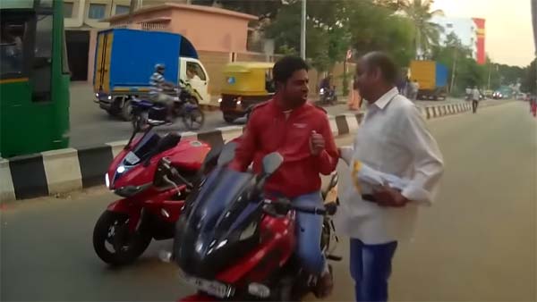 ಒನ್ ವೇನಲ್ಲಿ ಬಂದ ಬಿಎಂಟಿಸಿ ಬಸ್ ಚಾಲಕನಿಗೆ ಸರಿಯಾಗಿಯೇ ಪಾಠ ಕಲಿಸಿದ ಬೈಕ್ ಸವಾರ..!