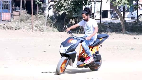 ಕೆಟಿಎಂ ಆರ್ಸಿ ಬೈಕಿನ ರೂಪದಲ್ಲಿ ಮಿಂಚಿದ ಹೋಂಡಾ ಡಿಯೋ..!