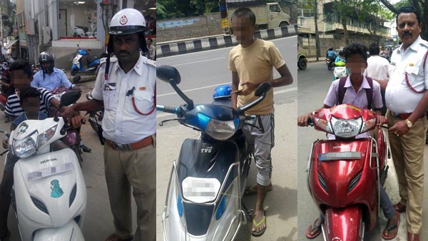 ಲೈಸೆನ್ಸ್ ಇಲ್ಲದೇ ಬೈಕ್ ಚಾಲನೆ ಮಾಡಿದ 171 ಅಪ್ರಾಪ್ತರ ವಿರುದ್ಧ ಕೇಸ್..!