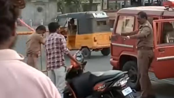 ನೋ ಪಾರ್ಕಿಂಗ್ನಲ್ಲಿದ್ದ ಹೋಂಡಾ ಡಿಯೋ ಸ್ಕೂಟರ್ ಪೀಸ್ ಪೀಸ್ ಮಾಡಿದ ಪೊಲೀಸ್..!