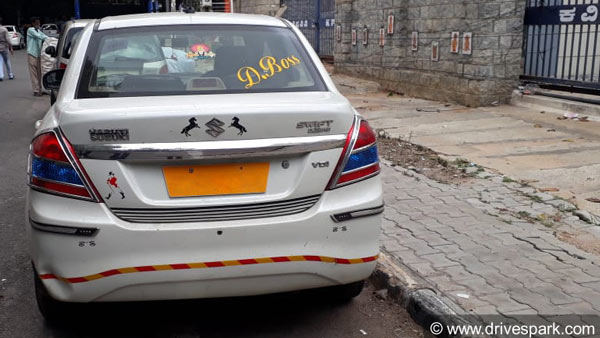 ಎಂಎಲ್ಎ ಮಗ ಎಂದು ಕಾರಿನ ಮೇಲೆ ಸ್ಟಿಕ್ಕರ್ ಅಂಟಿಸಿಕೊಂಡ ಭೂಪ