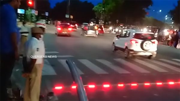 ಟ್ರಾಫಿಕ್ ಸಿಗ್ನಲ್ ಮಾದರಿಯಲ್ಲಿಯೆ ಕಾರ್ಯನಿರ್ವಹಿಸುತ್ತದೆ ಈ ಎಲ್ಇಡಿ ಸ್ಪೀಡ್ ಬ್ರೇಕರ್ಸ್