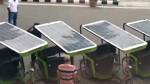 ಶ್ರಮ ಕಡಿಮೆಗೊಳಿಸಲಿದೆ ಈ ಸೋಲಾರ್ ರಿಕ್ಷಾ
