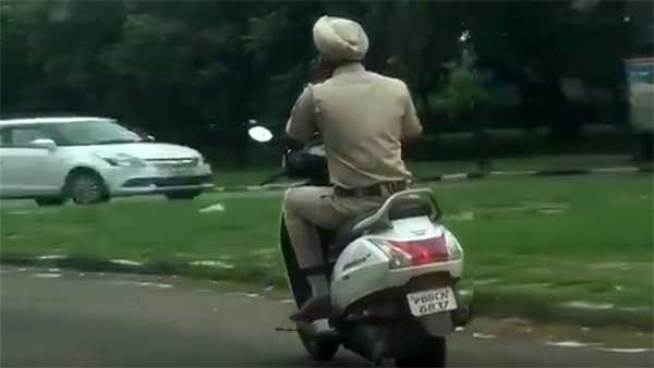 ರೂಲ್ಸ್ ಬ್ರೇಕ್ ಮಾಡಿದ ಪೊಲೀಸಪ್ಪನಿಗೂ ಬಿತ್ತು ಭಾರೀ ದಂಡ..!