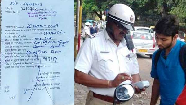 ಸಂಚಾರಿ ನಿಯಮ ಉಲ್ಲಂಘನೆಗೆ ಅತಿ ಹೆಚ್ಚು ದಂಡ ಪಾವತಿಸಿದ ಟ್ರಕ್ ಚಾಲಕ