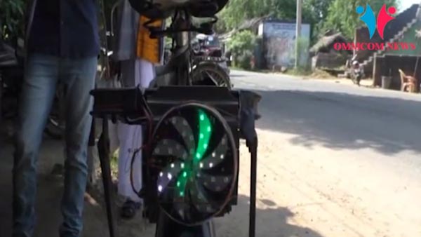 ಸೈಕಲ್ಲನ್ನು ಎಲೆಕ್ಟ್ರಿಕ್ ಬೈಕ್ ಆಗಿ ಬದಲಿಸಿದ ರೈತ..!