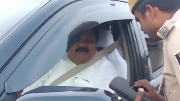 ಟಿಂಟೆಡ್ ಗ್ಲಾಸ್ ಹೊಂದಿದ್ದ ಶಾಸಕನಿಗೂ ಬಿತ್ತು ದಂಡ..!
