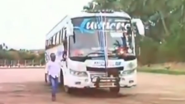 ಸ್ಕೂಲ್ ಬಸ್ನಲ್ಲಿ ಸ್ಟಂಟ್ ಮಾಡಿ ಕೆಲಸ ಕಳೆದುಕೊಂಡ ಡ್ರೈವರ್