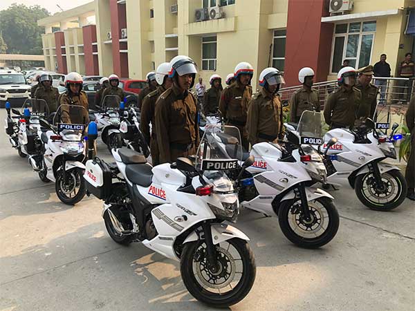 ಗುರುಗ್ರಾಮ ಪೊಲೀಸರ ಗಸ್ತು ಪಡೆ ಸೇರಿದ ಹೊಸ ಬೈಕ್ಗಳು