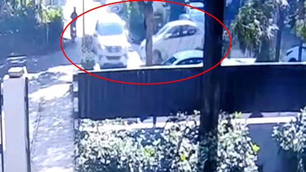 ಚಾಲಕನ ಆಚಾತುರ್ಯದಿಂದ ಮೇಲಕ್ಕೆ ಹಾರಿದ ಟೊಯೊಟಾ ಫಾರ್ಚೂನರ್