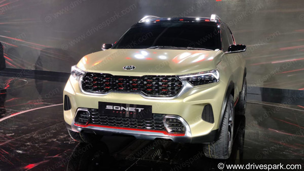 ಆಟೋ ಎಕ್ಸ್ಪೋ 2020: ಬ್ರೆಝಾ ಮತ್ತು ವೆನ್ಯೂ ಪ್ರತಿಸ್ಪರ್ಧಿ ಕಿಯಾ ಸೊನೆಟ್ ಕಾನ್ಸೆಪ್ಟ್ ಅನಾವರಣ