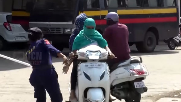 ಲಾಕ್ಡೌನ್ ಎಫೆಕ್ಟ್: ತಪ್ಪಿಸಿಕೊಳ್ಳಲು ಯತ್ನಿಸಿ ತಗ್ಲಾಕಿಕೊಂಡ ಯುವತಿಯರು..!