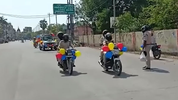 ಲಾಕ್ಡೌನ್ ಎಫೆಕ್ಟ್: ಮಗುವಿನ ಹುಟ್ಟುಹಬ್ಬಕ್ಕೆ ಸರ್ಪ್ರೈಸ್ ಗಿಫ್ಟ್ ನೀಡಿದ ಪೊಲೀಸರು..!