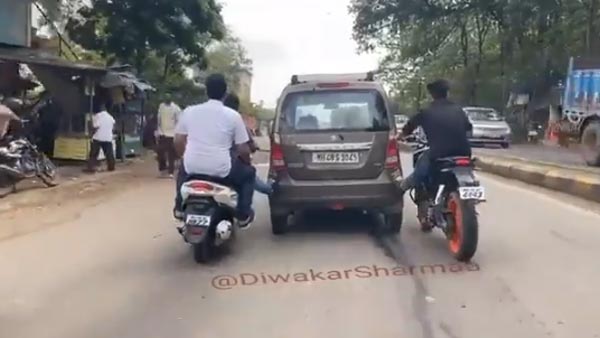 ಕೆಟ್ಟು ನಿಂತ ವಾಹನಗಳನ್ನು ತಳ್ಳುವ ಜನಪ್ರಿಯ ವಿಧಾನವಿದು