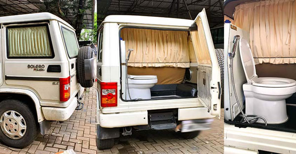 ಕರೋನಾ ವೈರಸ್ ಎಫೆಕ್ಟ್: ಕಾರಿಗೂ ಬಂತು ಪೋರ್ಟಬಲ್ ಟಾಯ್ಲೆಟ್
