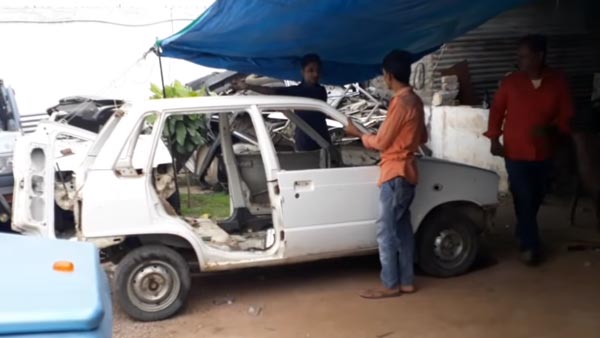 ಜಿಮ್ನಿ ಕಾರಿನಂತೆ ಮಾಡಿಫೈಗೊಂಡ ಮಾರುತಿ 800
