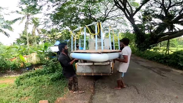 ಪಿವಿಸಿ ಪೈಪ್ನಿಂದಲೇ ತಯಾರಾಯ್ತು ರಿಮೋಟ್ ಕಂಟ್ರೋಲ್ ದೋಣಿ