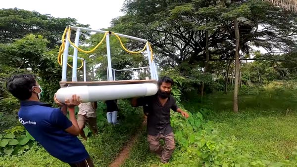 ಪಿವಿಸಿ ಪೈಪ್ನಿಂದಲೇ ತಯಾರಾಯ್ತು ರಿಮೋಟ್ ಕಂಟ್ರೋಲ್ ದೋಣಿ