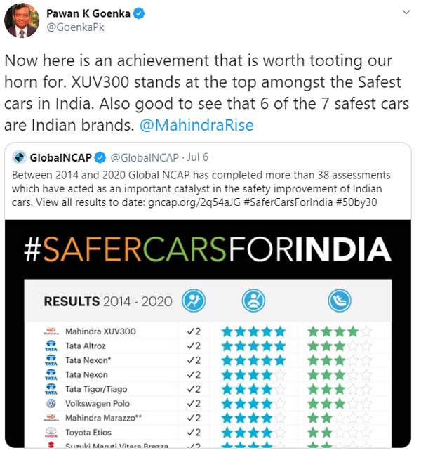 ಮಹೀಂದ್ರಾ ಕಾರಿನ ಸುರಕ್ಷತೆ ಬಗ್ಗೆ ಸಂದೇಹ ಮೂಡಿಸಿದ ವಿಕಾಸ್ ದುಬೆ ಎನ್ ಕೌಂಟರ್