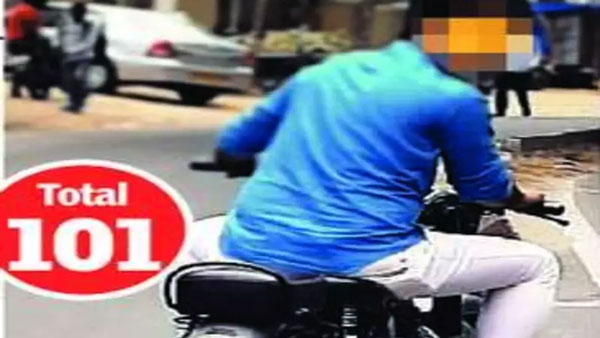 101 ಟ್ರಾಫಿಕ್ ರೂಲ್ಸ್ ಬ್ರೇಕ್ ಮಾಡಿದ್ದವನಿಗೆ ಭರ್ಜರಿ ದಂಡ