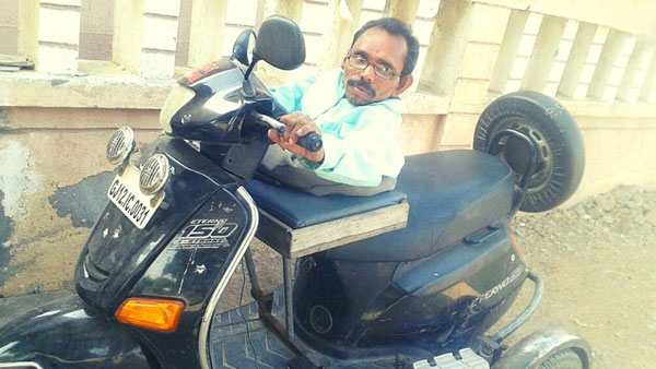 ಓಡಾಟಕ್ಕಾಗಿ ಸ್ವತಃ ಸ್ಕೂಟರ್ ಸಿದ್ದಪಡಿಸಿಕೊಂಡ ಛಲದಂಕ ಮಲ್ಲ