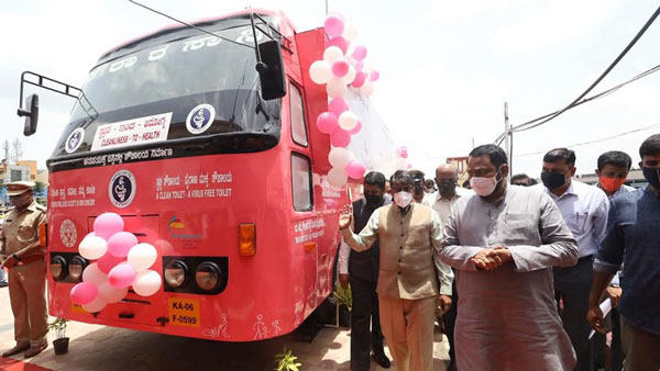 ಮಹಿಳಾ ಶೌಚಾಲಯವಾಗಿ ಬದಲಾದ ಹಳೆ ಕೆಎಸ್ಆರ್ಟಿಸಿ ಬಸ್