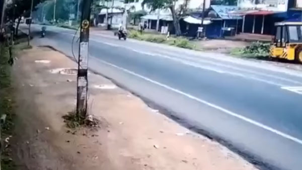 ಪವಾಡ ಸದೃಶ ರೀತಿಯಲ್ಲಿ ಅಪಘಾತದಿಂದ ಪಾರಾದ ಕಾರ್ಮಿಕ