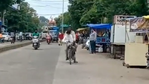 ಮಗನ ಪರೀಕ್ಷೆಗೆ ಸಾಥ್ ನೀಡಿದ ಅಪ್ಪ, ಸೈಕಲ್ ಮೂಲಕವೇ 105 ಕಿ.ಮೀ ಸಾಗಿದ ತಂದೆ-ಮಗ
