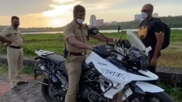 ದಂಡ ವಿಧಿಸುವ ಬದಲು ಬೇರೆ ಕಾರಣಕ್ಕೆ ಸೂಪರ್ಬೈಕ್ ತಡೆದ ಪೊಲೀಸರು