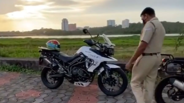 ದಂಡ ವಿಧಿಸುವ ಬದಲು ಬೇರೆ ಕಾರಣಕ್ಕೆ ಸೂಪರ್ಬೈಕ್ ತಡೆದ ಪೊಲೀಸರು