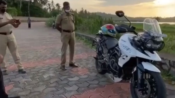ದಂಡ ವಿಧಿಸುವ ಬದಲು ಬೇರೆ ಕಾರಣಕ್ಕೆ ಸೂಪರ್ಬೈಕ್ ತಡೆದ ಪೊಲೀಸರು
