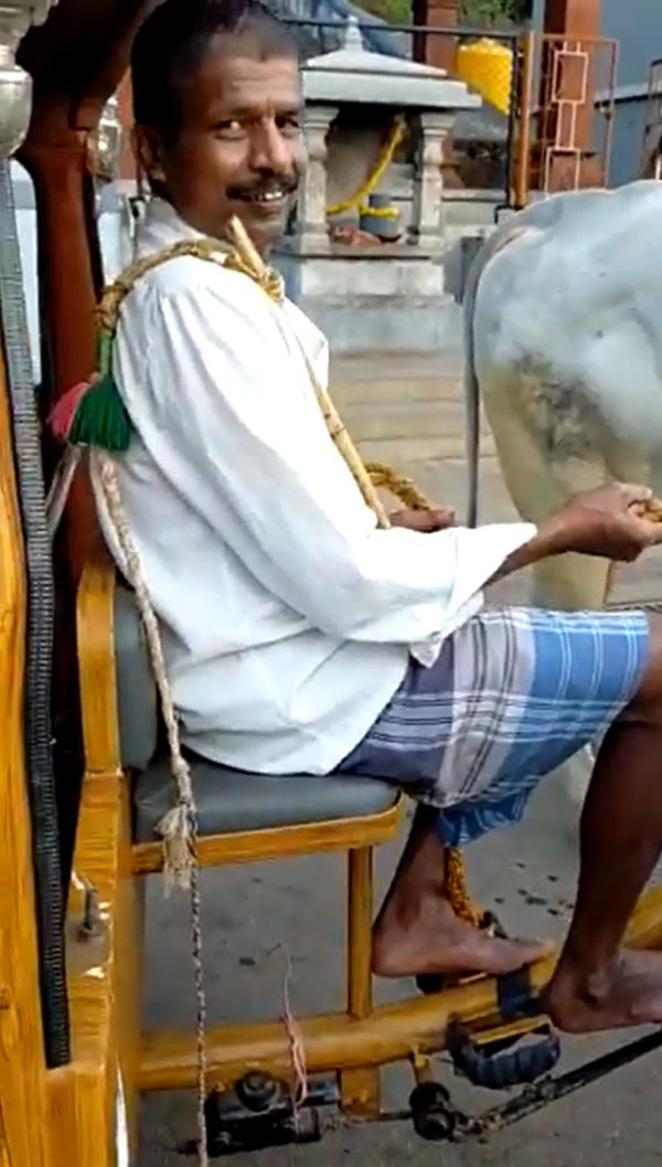 ಎತ್ತಿನ ಗಾಡಿಯಾಗಿ ಬದಲಾದ ಅಂಬಾಸಿಡರ್ ಕಾರು