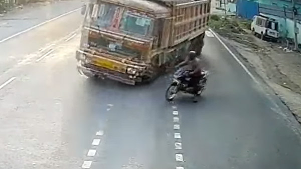 ಭೀಕರ ರಸ್ತೆ ಅಪಘಾತಕ್ಕೆ ಕಾರಣನಾದ ಬೈಕ್ ಸವಾರ