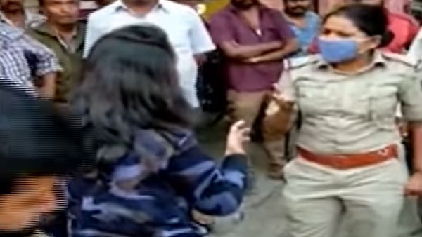 ವಾಗ್ವಾದ ನಡೆಸಿದ ಯುವತಿಗೆ ಕಪಾಳ ಮೋಕ್ಷ ಮಾಡಿದ ಮಹಿಳಾ ಪಿಎಸ್ಐ
