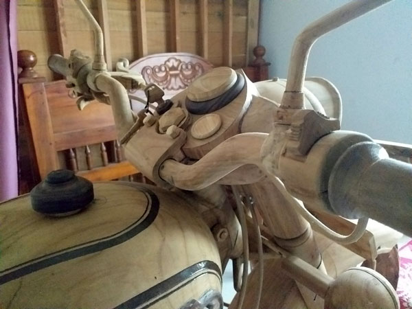 ಟೀಕ್ ಸೇರಿದಂತೆ ಹಲವು ಮರಗಳಿಂದ ತಯಾರಾಯ್ತು ರಾಯಲ್ ಎನ್ಫೀಲ್ಡ್ ಬುಲೆಟ್ ಬೈಕ್
