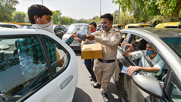 ಫೇಸ್ಮಾಸ್ಕ್ ಧರಿಸದ ಕಾರಣಕ್ಕೆ ದಂಡ ತೆತ್ತ ಸರ್ಕಾರಿ ಬಸ್ ಚಾಲಕ