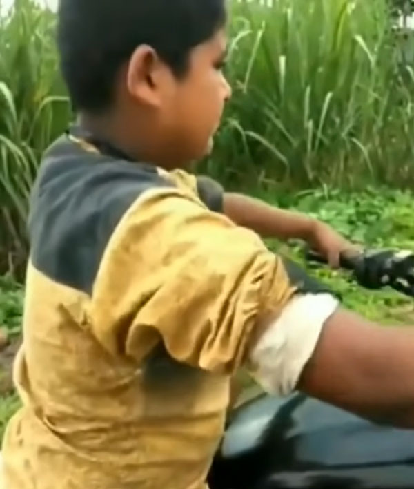 ಲಾಕ್ಡೌನ್ ಅವಧಿಯಲ್ಲಿ ಬೈಕ್ ಚಾಲನೆ ಮಾಡಿ ಲಾಕ್ ಆದ ಬಾಲಕ
