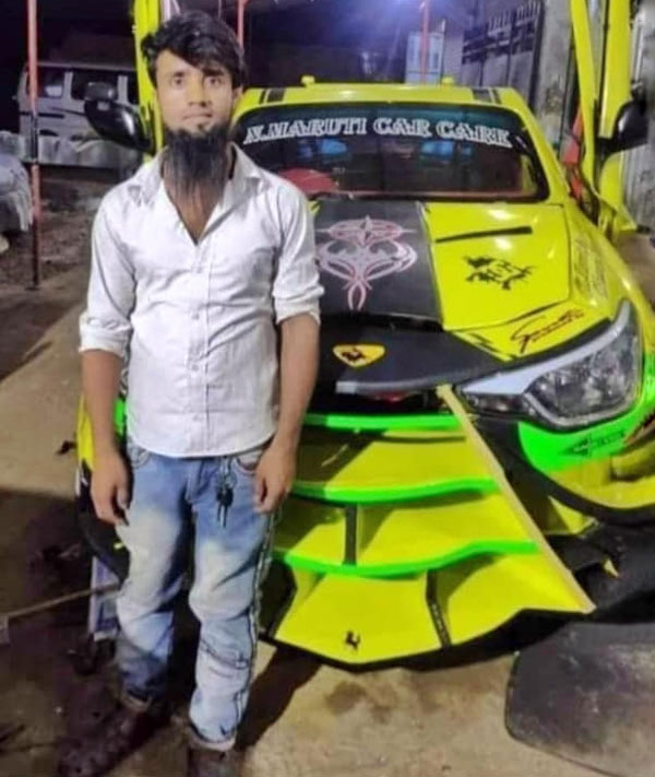 ಹಳೆಯ ಮಾರುತಿ ಸ್ವಿಫ್ಟ್ ಕಾರನ್ನು ಲ್ಯಾಂಬೊರ್ಗಿನಿ ಸೂಪರ್ ಕಾರಿನಂತೆ ಮಾಡಿಫೈಗೊಳಿಸಿದ ಮೆಕ್ಯಾನಿಕ್
