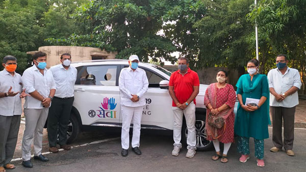 ಎಂಟು ಹೆಕ್ಟರ್ ಆ್ಯಂಬುಲೆನ್ಸ್ ದೇಣಿಗೆ ನೀಡಿದ ಎಂಜಿ ಮೋಟಾರ್