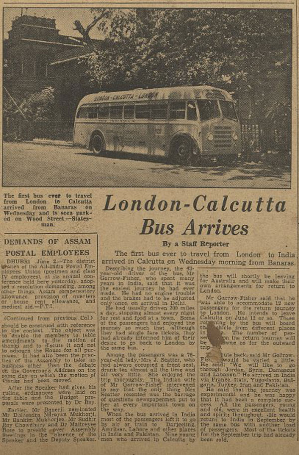 1960ರ ದಶಕದಲ್ಲಿಯೇ ಕೋಲ್ಕತ್ತಾ - ಲಂಡನ್ ನಡುವೆ ಹಲವು ಬಾರಿ ಸಂಚರಿಸಿತ್ತು ಈ ಬಸ್