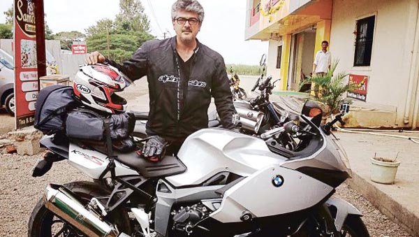 ಬಿಎಂಡಬ್ಲ್ಯು ಆರ್ 1200 ಜಿಎಸ್ ಅಡ್ವೆಂಚರ್ ಬೈಕಿನೊಂದಿಗೆ ಕಾಣಿಸಿಕೊಂಡ ನಟ ಅಜಿತ್