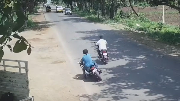 ಕುಡಿದು ವಾಹನ ಚಾಲನೆ ಮಾಡಿ ಅವಾಂತರ ಸೃಷ್ಟಿಸಿದ ಬೈಕ್ ಸವಾರ