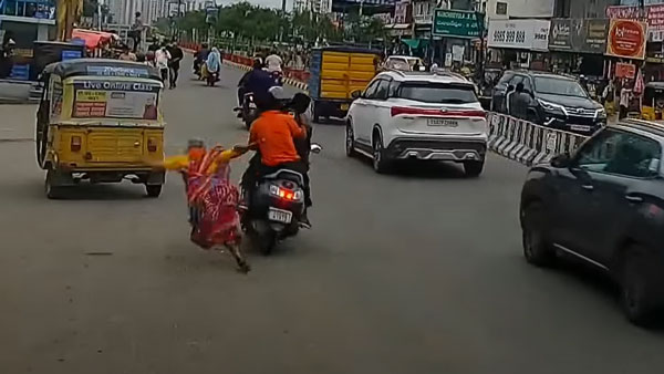 ವಯೋ ವೃದ್ಧೆಗೆ ಗುದ್ದಿ ಪರಾರಿಯಾದ ಅಪ್ರಾಪ್ತ ವಯಸ್ಕ ಸ್ಕೂಟರ್ ಸವಾರ