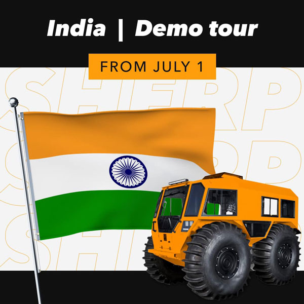 ಭಾರತಕ್ಕೂ ಕಾಲಿಡಲಿದೆ ಕಠಿಣ ಭೂಪ್ರದೇಶಗಳಲ್ಲಿ ಚಲಿಸುವ ಶೆರ್ಪ್ ಎಟಿವಿ