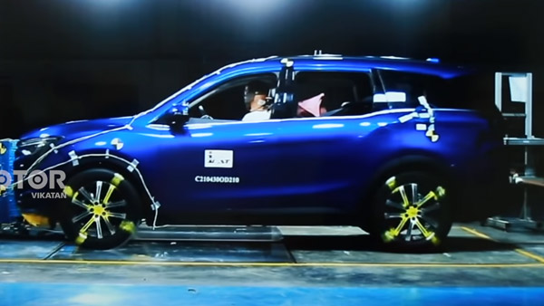 Mahindra XUV700 ಎಸ್ಯುವಿ ಕ್ರ್ಯಾಶ್ ಟೆಸ್ಟ್