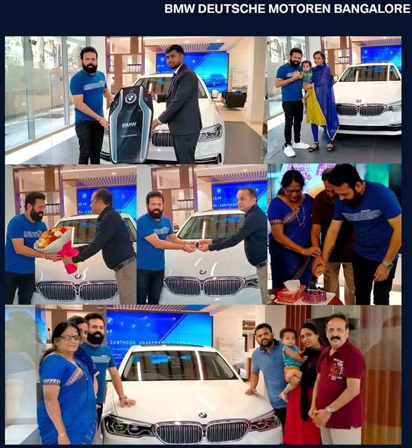 ಐಷಾರಾಮಿ BMW 5 Series ಕಾರನ್ನು ಖರೀದಿಸಿದ 'ರಾಜಕುಮಾರ' ನಿರ್ದೇಶಕ ಸಂತೋಷ್ ಆನಂದ್ ರಾಮ್